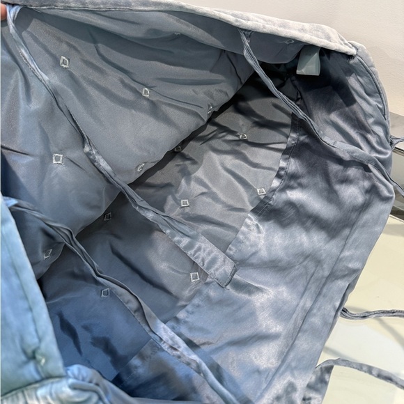 Hotel Collection Finest Linen Silk Blend Thick Blue Decor Pillow Shams (2pk) - Picture 3 of 5